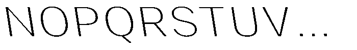 Phiano ThinSemExpBackslant Font UPPERCASE