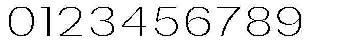 Phiano ThinSemiExpanded Font OTHER CHARS