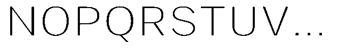 Phiano ThinSemiExpanded Font UPPERCASE