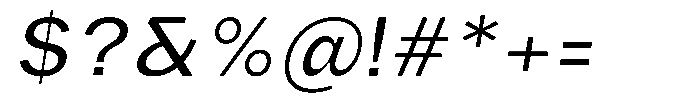 Phiano Variable Font OTHER CHARS