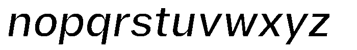 Phiano Variable Font LOWERCASE