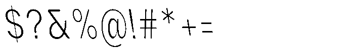 Phiano XLtXCnBackslant Font OTHER CHARS