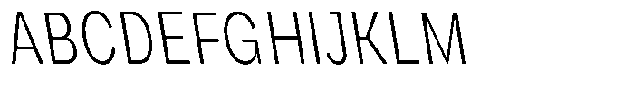 Phiano XLtXCnBackslant Font UPPERCASE