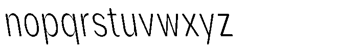Phiano XLtXCnBackslant Font LOWERCASE