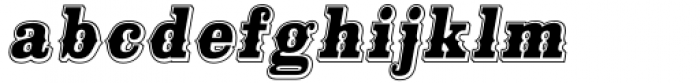 Philadelphian Bold Italic Font LOWERCASE