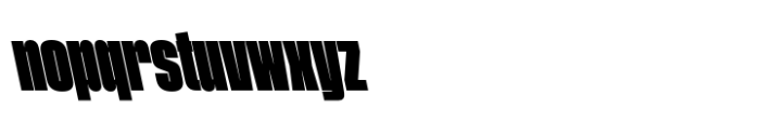 Phill Bck ExCnd Black Backslanted Font LOWERCASE