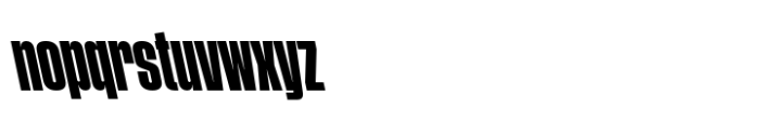 Phill Bck ExCnd Bold Backslanted Font LOWERCASE