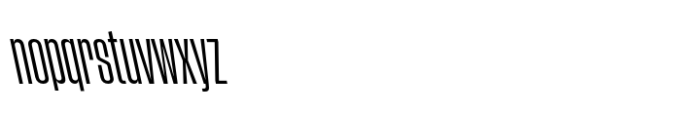 Phill Bck ExCnd Light Backslanted Font LOWERCASE