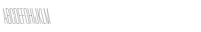 Phill Bck ExCnd Thin Backslanted Font UPPERCASE