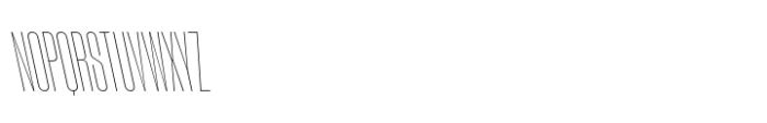 Phill Bck ExCnd Thin Backslanted Font UPPERCASE