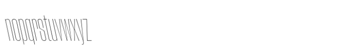 Phill Bck ExCnd Thin Backslanted Font LOWERCASE