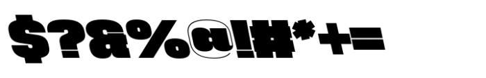 Phill Bck Large Extra Bold Backslanted Font OTHER CHARS
