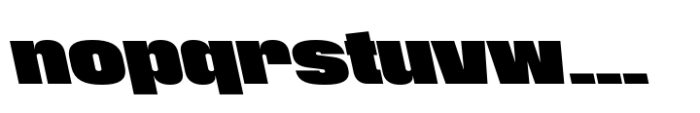 Phill Bck Large Extra Bold Backslanted Font LOWERCASE