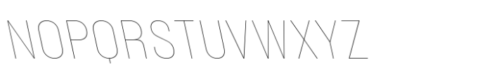 Phill Bck Normal Thin Backslanted Font UPPERCASE