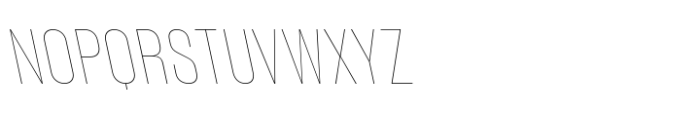 Phill Bck SemCon Thin Backslanted Font UPPERCASE