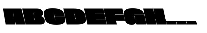 Phill Bck Wide Black Backslanted Font UPPERCASE