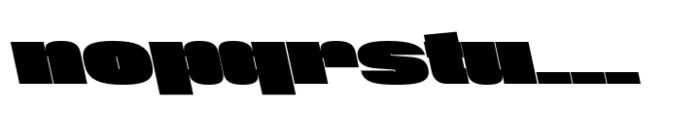 Phill Bck Wide Black Backslanted Font LOWERCASE