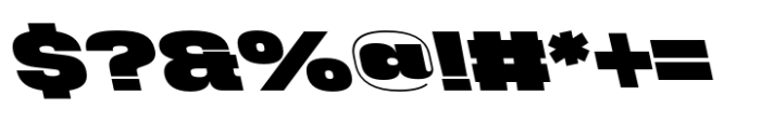 Phill Bck Wide Bold Backslanted Font OTHER CHARS