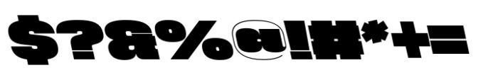 Phill Bck Wide Extra Bold Backslanted Font OTHER CHARS