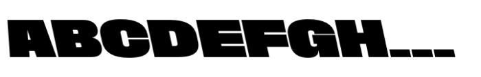Phill Bck Wide Extra Bold Backslanted Font