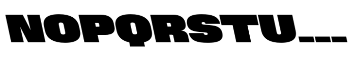 Phill Bck Wide Extra Bold Backslanted Font UPPERCASE