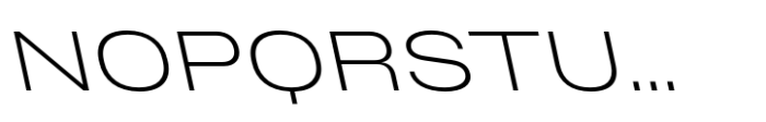 Phill Bck Wide Extra Light Backslanted Font UPPERCASE