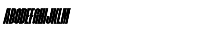 Phill Compressed Black Slanted Font UPPERCASE