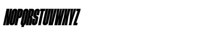 Phill Compressed Black Slanted Font UPPERCASE