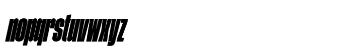 Phill Compressed Black Slanted Font LOWERCASE