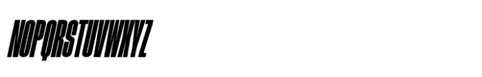 Phill Compressed Bold Slanted Font UPPERCASE