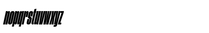 Phill Compressed Bold Slanted Font LOWERCASE