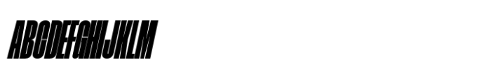 Phill Compressed Extra Bold Slanted Font UPPERCASE