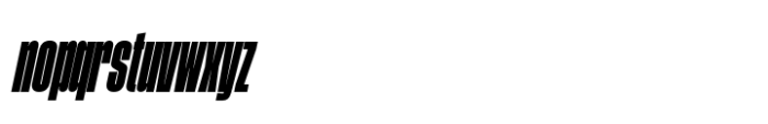 Phill Compressed Extra Bold Slanted Font LOWERCASE