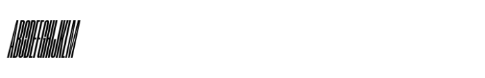 Phill Compressed Light Slanted Font UPPERCASE