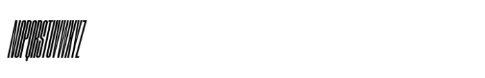 Phill Compressed Light Slanted Font UPPERCASE