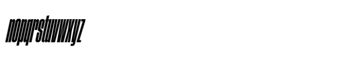 Phill Compressed Medium Slanted Font LOWERCASE
