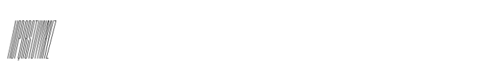 Phill Compressed Thin Slanted Font UPPERCASE