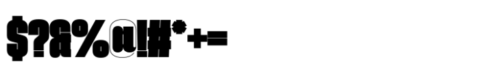 Phill Condensed Black Font OTHER CHARS