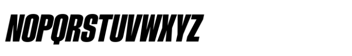 Phill Condensed Bold Slanted Font UPPERCASE