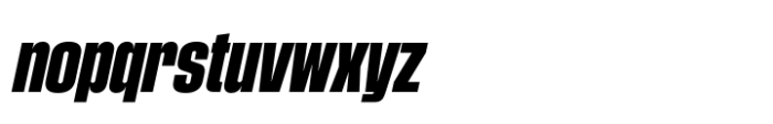 Phill Condensed Bold Slanted Font LOWERCASE