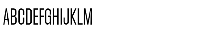 Phill Condensed Light Font UPPERCASE
