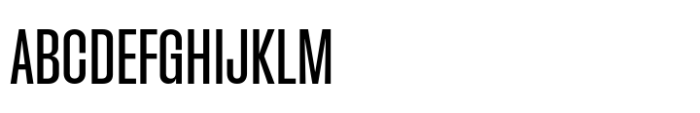 Phill Condensed Regular Font UPPERCASE