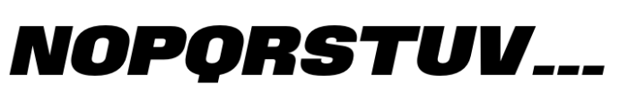 Phill Expanded Bold Slanted Font UPPERCASE
