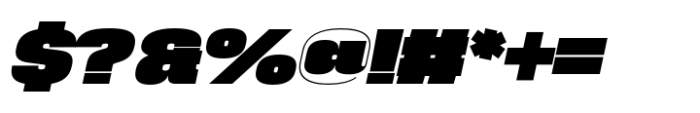 Phill Expanded Extra Bold Slanted Font OTHER CHARS