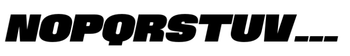 Phill Expanded Extra Bold Slanted Font UPPERCASE
