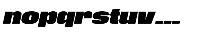 Phill Expanded Extra Bold Slanted Font LOWERCASE