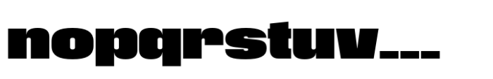 Phill Expanded Extra Bold Font LOWERCASE