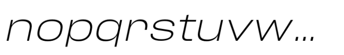Phill Expanded Extra Light Slanted Font LOWERCASE