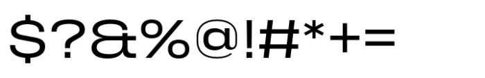 Phill Expanded Light Font OTHER CHARS