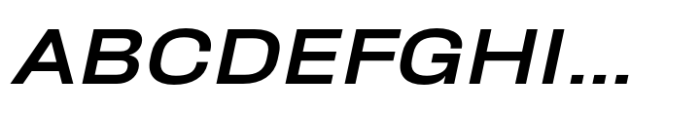 Phill Expanded Regular Slanted Font UPPERCASE